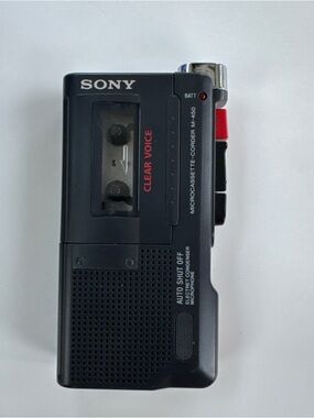 Sony M-450 Clear Voice Microcassette Handheld Voice Recorder TESTED WORKING
